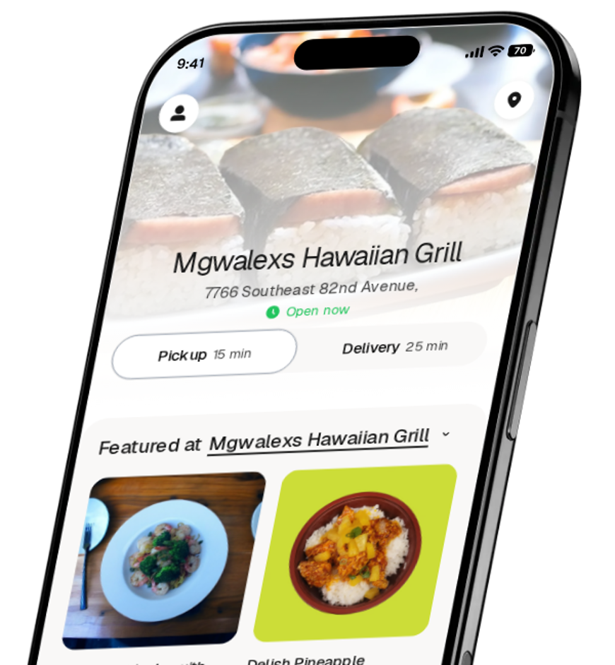 Mgwalexs Hawaiian Grill app preview